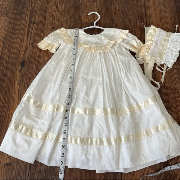 SOLD DO NOT BUY Strasburg Natalie Heirloom Dress With Bonnet Size 12 Months - Picture 8 of 16